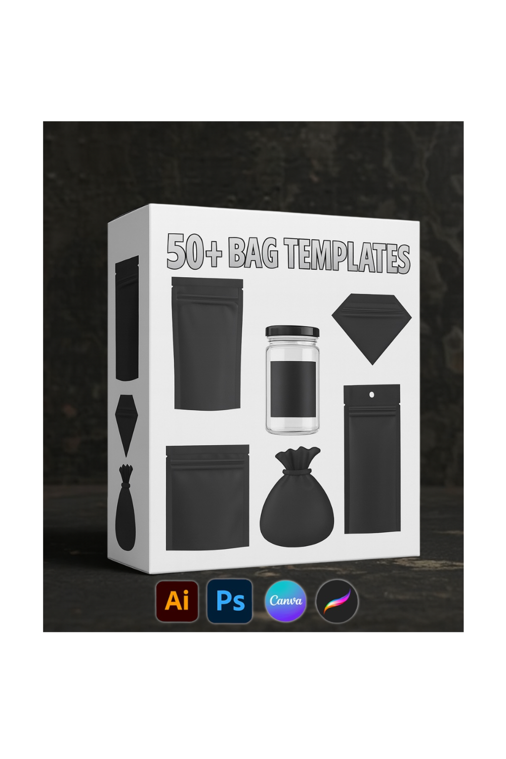 Mylar Bag Template Pack (50+ Designs)